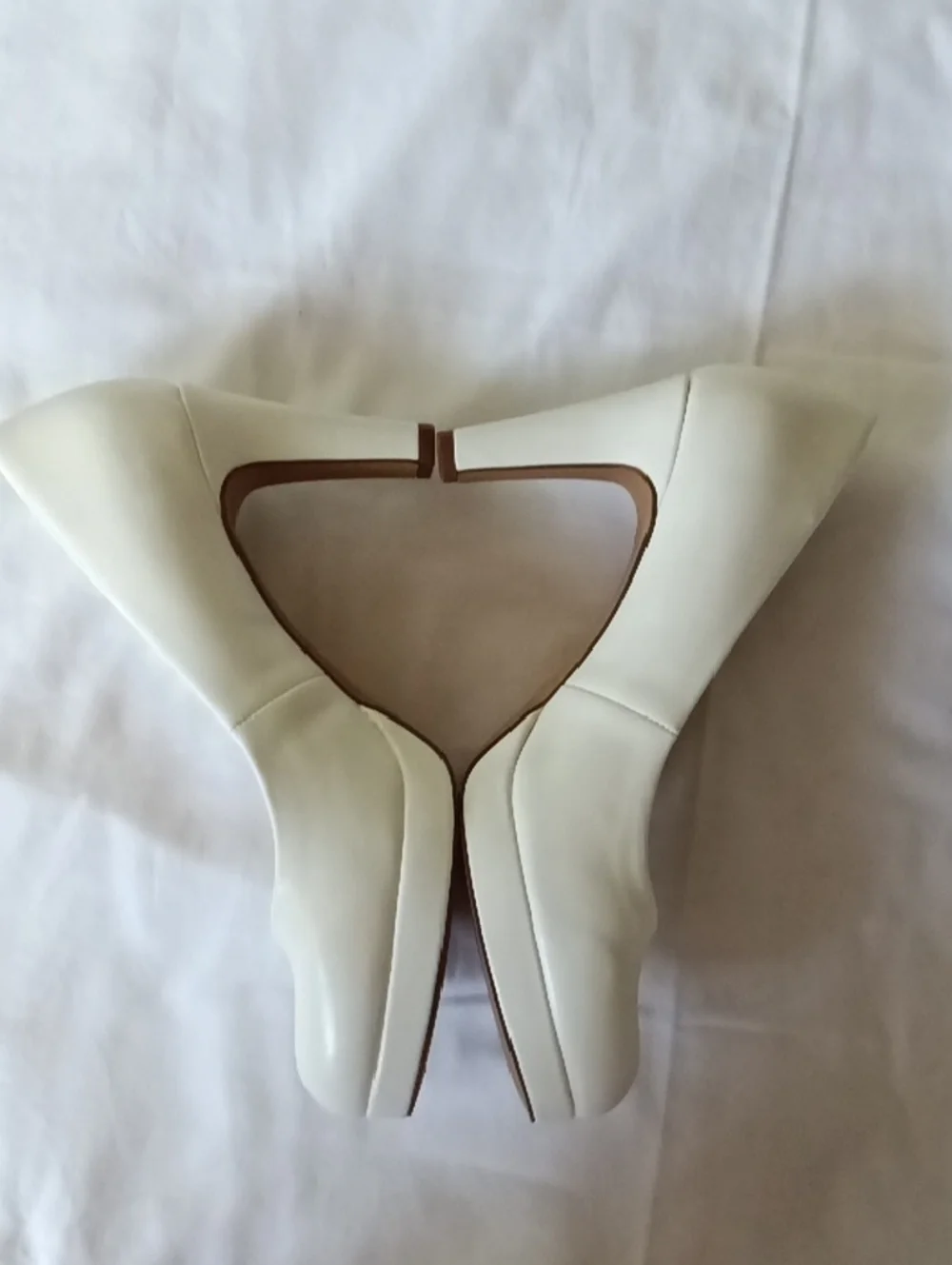 Elegant White Women's Heels by Zankies - Picture 3 of 3